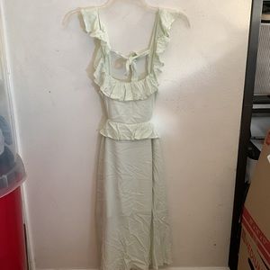 Forever 21 mint backless dress